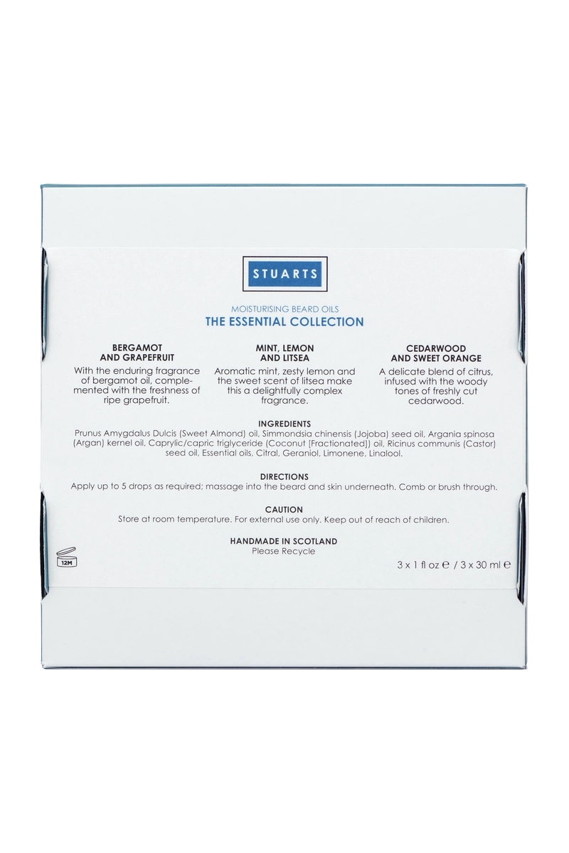 The 'Essential Collection' Beard Oil Triple Pack