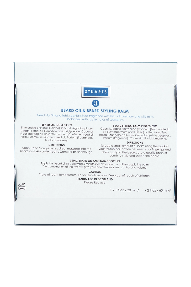 Beard Oil & Beard Balm No. 3 Twin Pack