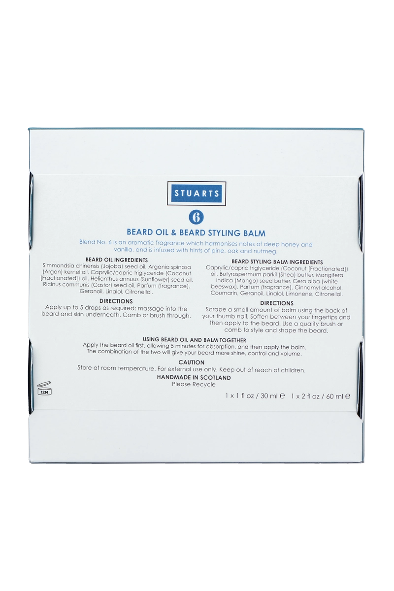 Beard Oil & Beard Balm No. 6 Twin Pack