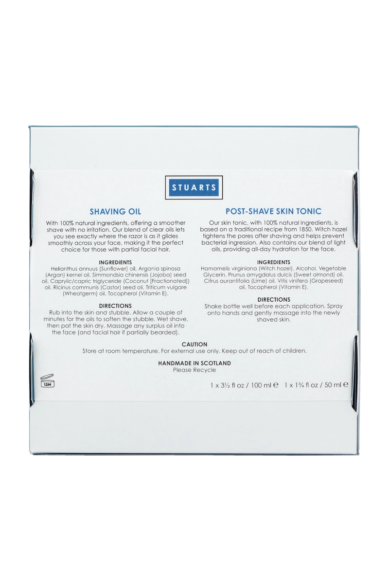 Post Shave Skin Tonic & Shaving Oil Twin Pack